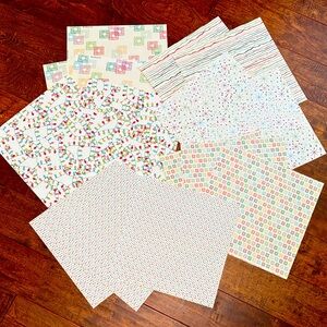 16 sheets 12x12 Christmas scrapbook paper